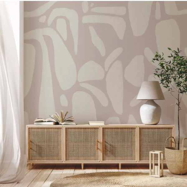 Wallpaper ASHER SHAPES BEIGE