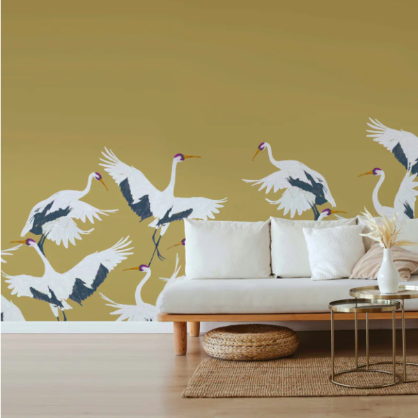 Wallpaper STORK GOLD